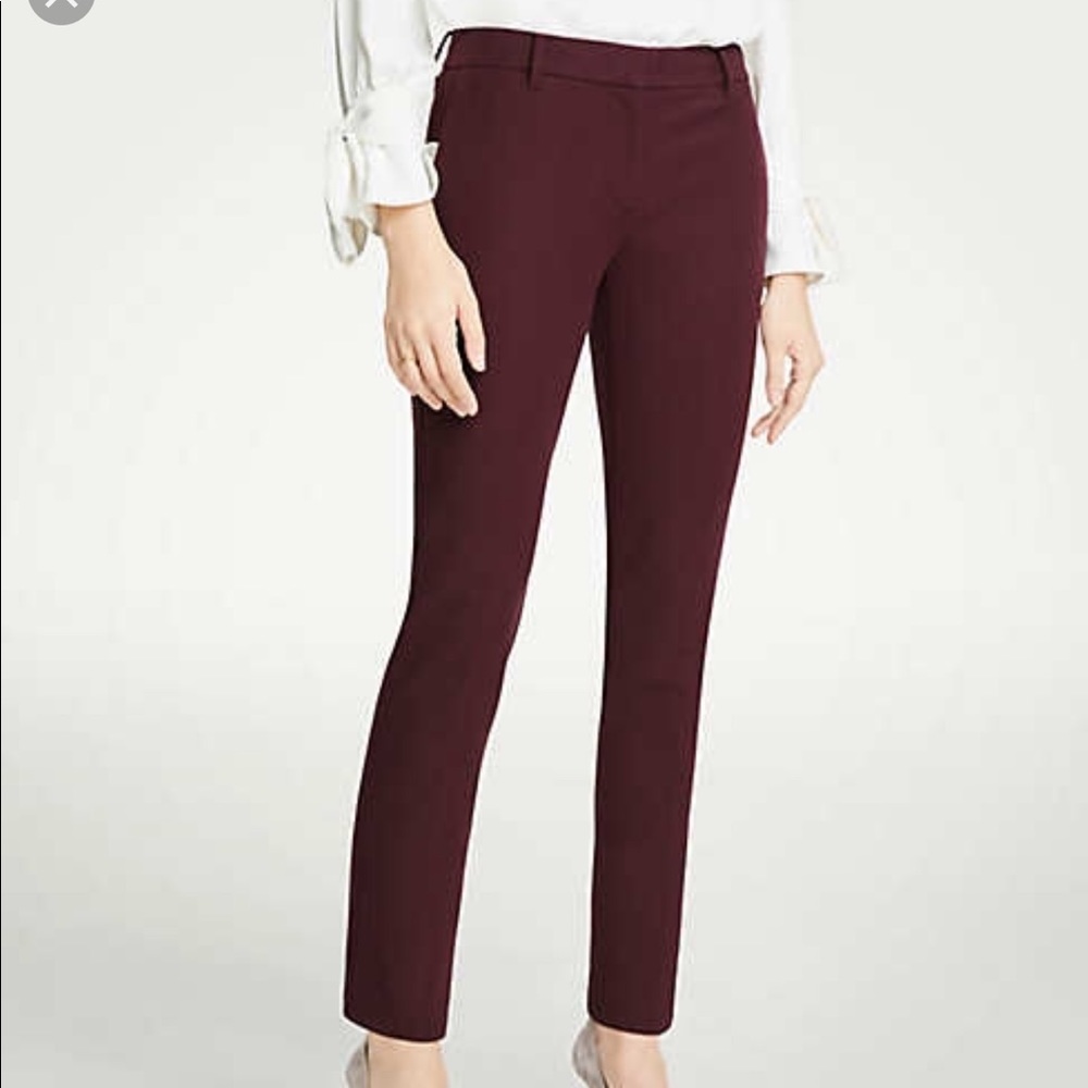 Ann Taylor Petite Ankle Pant In Dense Twill
